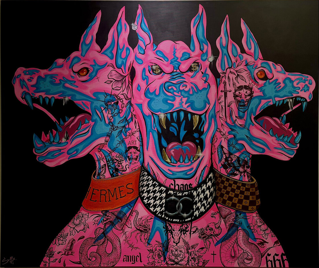 Large Canvas Auftragsarbeit